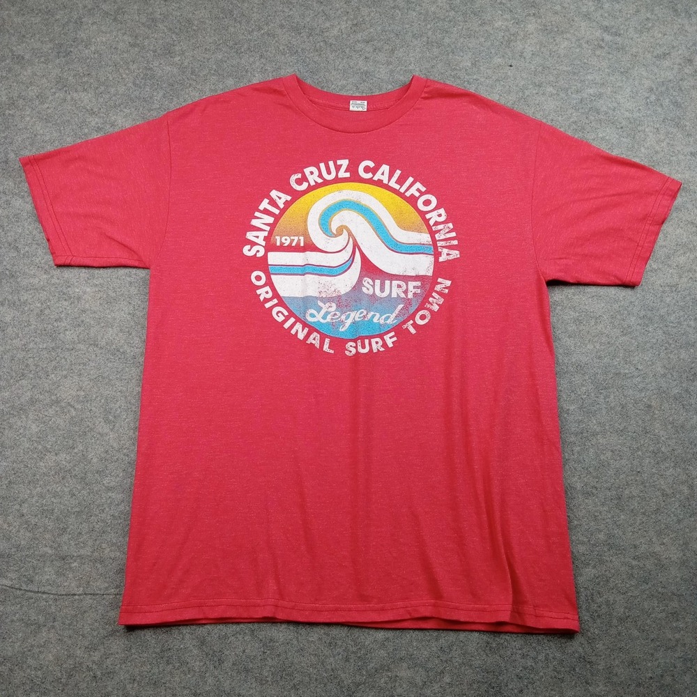 Santa Cruz Shirt Mens Large Surf California Graphic Tee USA‎ Town Legend